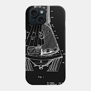 Space Capsule Vintage Patent Drawing Funny Novelty Phone Case