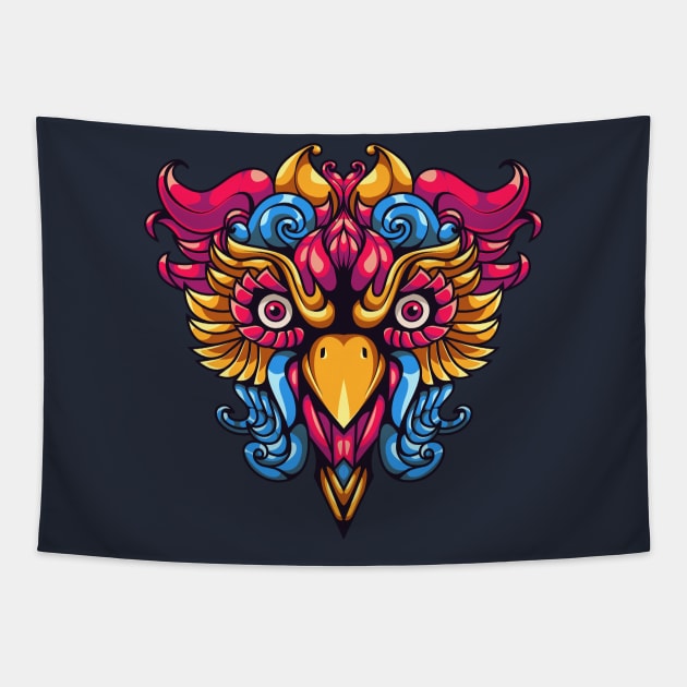 Head Of Eagle Tapestry by Dmonte