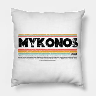 Mykonos, Greece Pillow