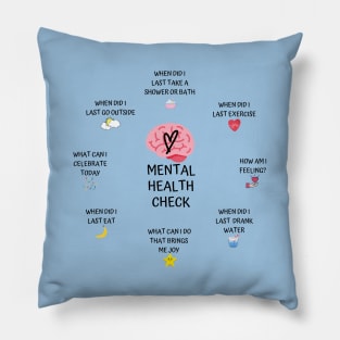 Mental Health Check Pillow