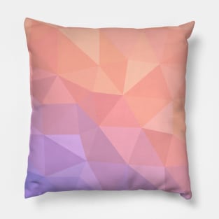 Peach Violet Abstract Geometric Vector Pattern Pillow