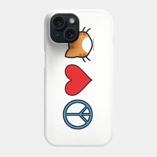 Peace Love Cats - Orange n White Phone Case