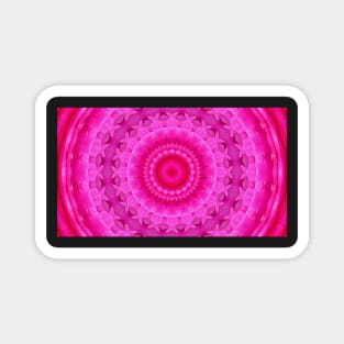 Kaleidoscope Pink Peony Magnet