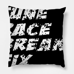 Logo Build race break best Pillow