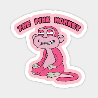 the pink monkey Magnet