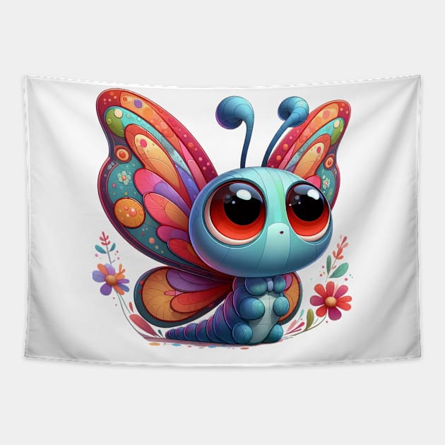 Cute Butterfly Tapestry by Dmytro