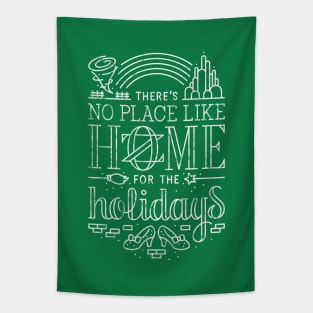 There's No Place Like Home for the Holidays - Oz White Tapestry