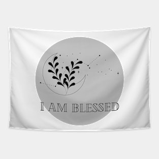 Affirmation Collection - I Am Blessed (Gray) Tapestry