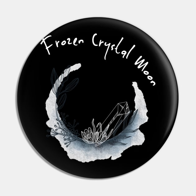 Frozen crystal moon Pin by Cleopsys