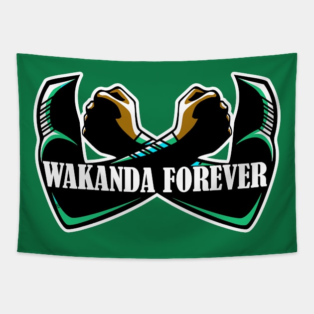 Wakanda Forever - River Warrior Tapestry by Wakanda Forever