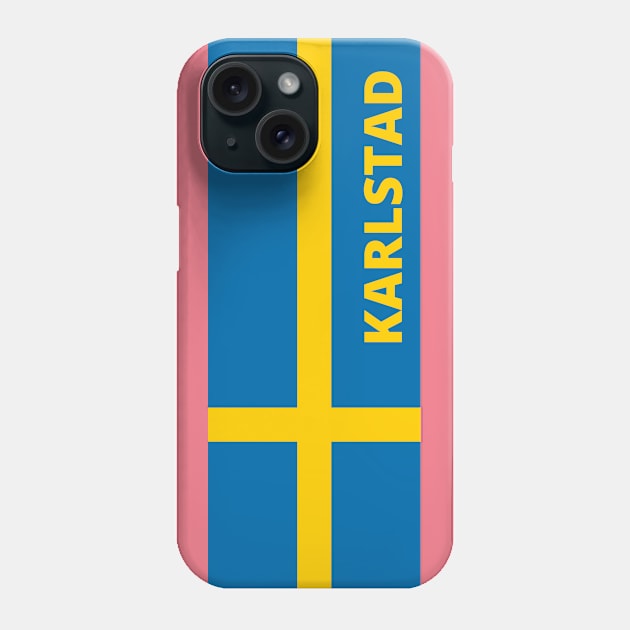 Karlstad City in Swedish Flag Phone Case by aybe7elf