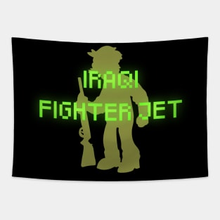 Willie the Iraqi Fighter Jet Tapestry