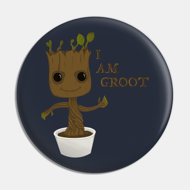 I am baby groot Pin by Twinsters