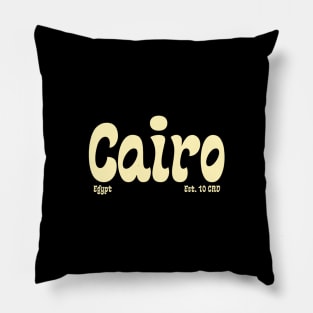 Cairo Egypt Est. 10 CAD Pillow