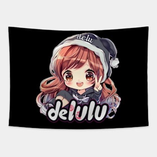 Delulu Anime Girl Tapestry