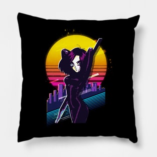 Hunter-Warrior Chronicles - Embrace the Action with Angel T-Shirt Pillow