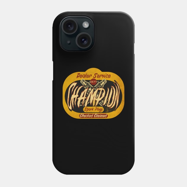 Sparkplug Vintage Sign Phone Case by CTShirts