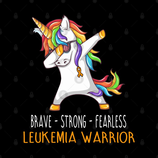 Brave Strong Fearless LEUKEMIA Support LEUKEMIA Awareness Gifts by ThePassion99