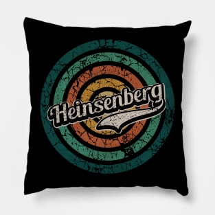 Heinsenberg // Retro Circle Crack Vintage Pillow