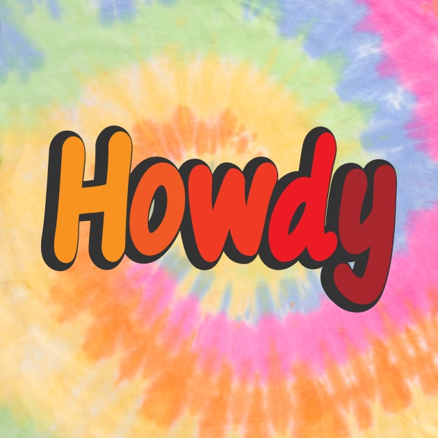 Howdy Colorful Typography Design by DinaShalash