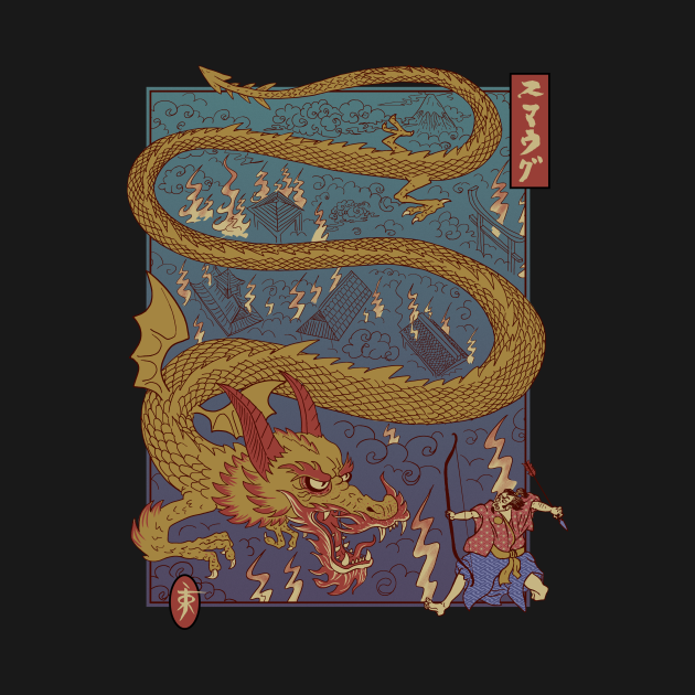 Disover The archer and the dragon - Hobbit - T-Shirt