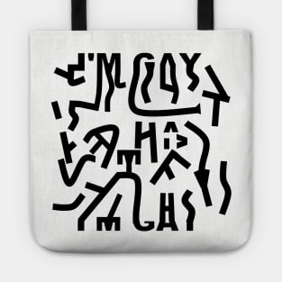 Hidden Message || I'm Gay || Black Tote