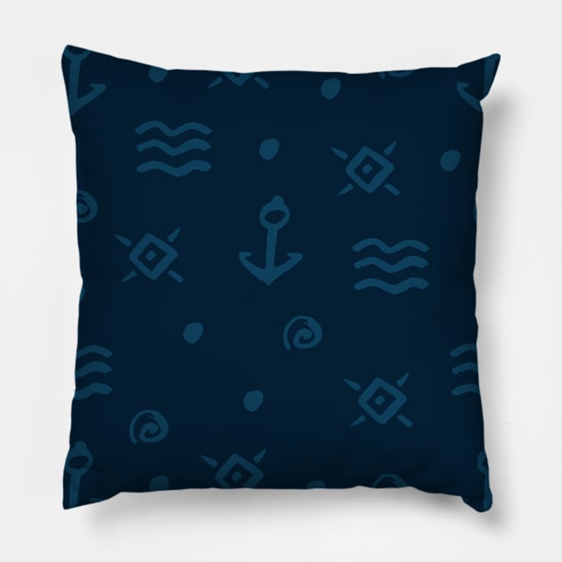 Sea elements Pillow by Nataliia1112