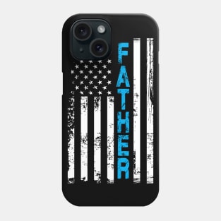 Fathers Day Distressed Flag Dad Patriot Phone Case