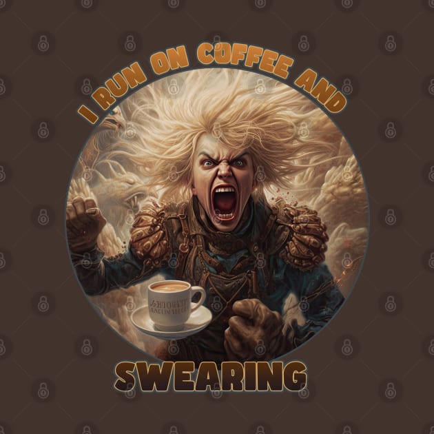 I Run on Coffee and Swearing - Blonde Edition by DanielLiamGill