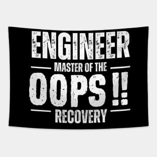 Master of oops! recovery, Funny engineer Tapestry