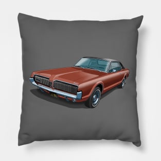 1967 Mercury Cougar in burgundy Pillow