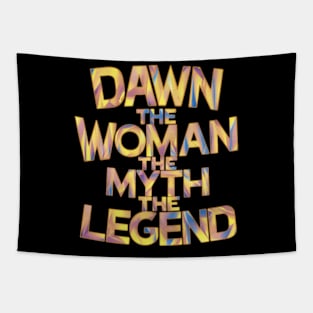 Dawn the Woman the myth the legend  Gradient color Tapestry