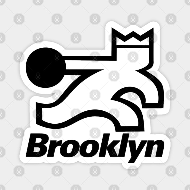 Retro Brooklyn Bowling Logo Magnet by Pop Fan Shop