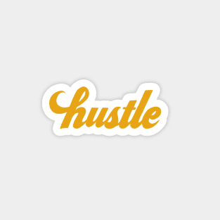 Hustle - Mustard Yellow Magnet