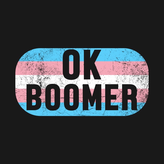 OK Boomer - Gen Z Transgender Pride Flag by jpmariano