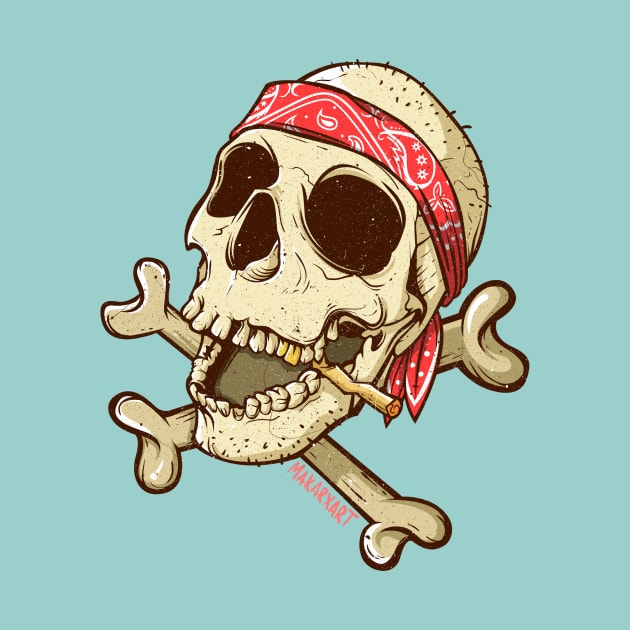 Jolly Roger Skull by makarxart