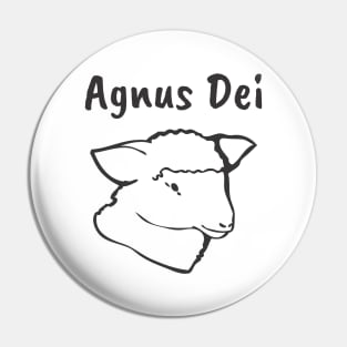 Agnus Dei God Jesus Christ Lamb Pin