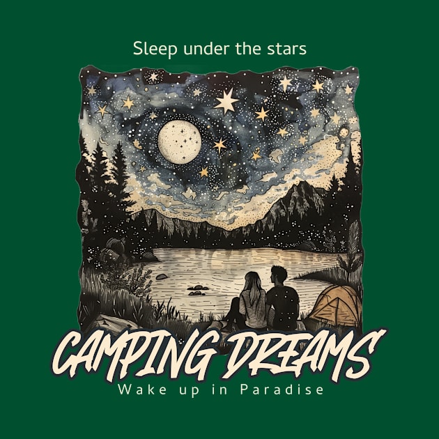 Sleep Under the Stars, Wake up in Paradise by Tater's Trove