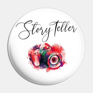 Story Teller Photographer Gift Pin