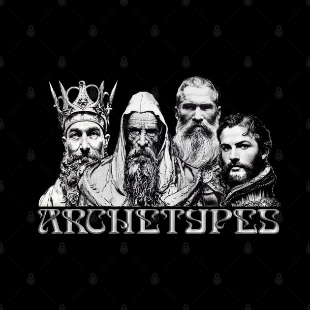 Archetypes - King, Warrior, Magician, Lover by AltrusianGrace