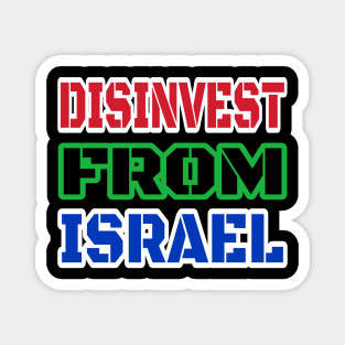 DISINVEST FROM ISRAEL - Front Magnet