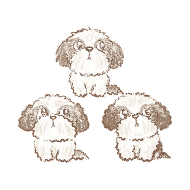 Three Shih Tzu by sanogawa