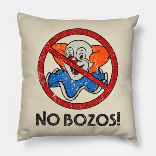 No Bozos 1983 Vintage Pillow