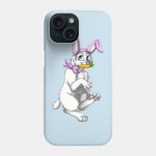 Bobtail BunnyCat: White (Pink) Phone Case