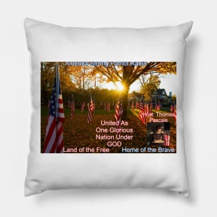 United as One Glorious Nation Under God Pillow