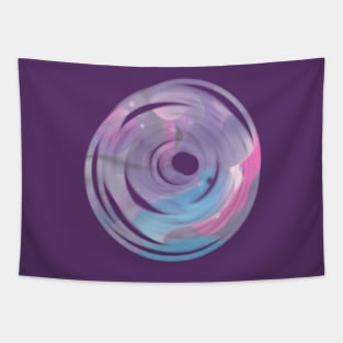 Purple and pink Pastel paint abstract galaxy Tapestry