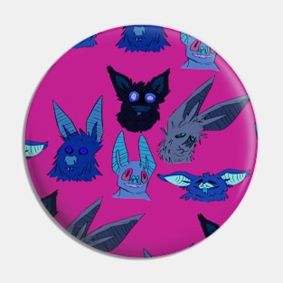 Blue Bats Pin