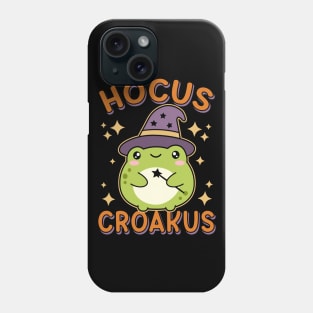 Hocus Croakus Kawaii Witch Frog Cute Halloween Phone Case