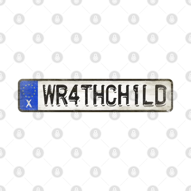 Wrathchild - License Plate by Girladies Artshop