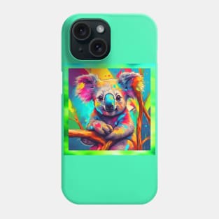 rainbow baby koala Phone Case